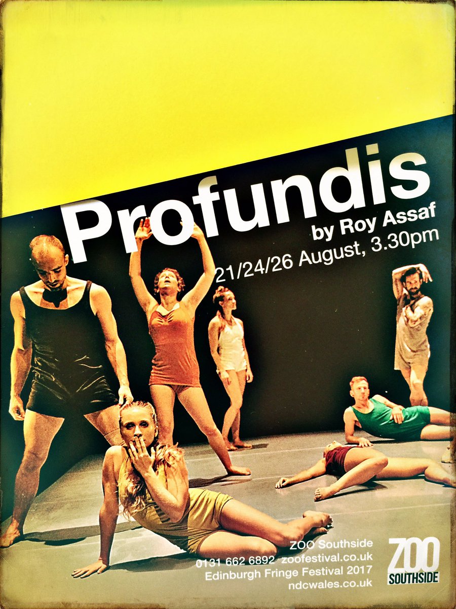 eve_mutso's tweet photo. "It's about... #Profundis by #RoyAssaf @ndcwales @ZOOvenues 👉🏼Last Chance to see 3.30pm @edfringe Real Treat!!! https://t.co/Z7DyW7lREg