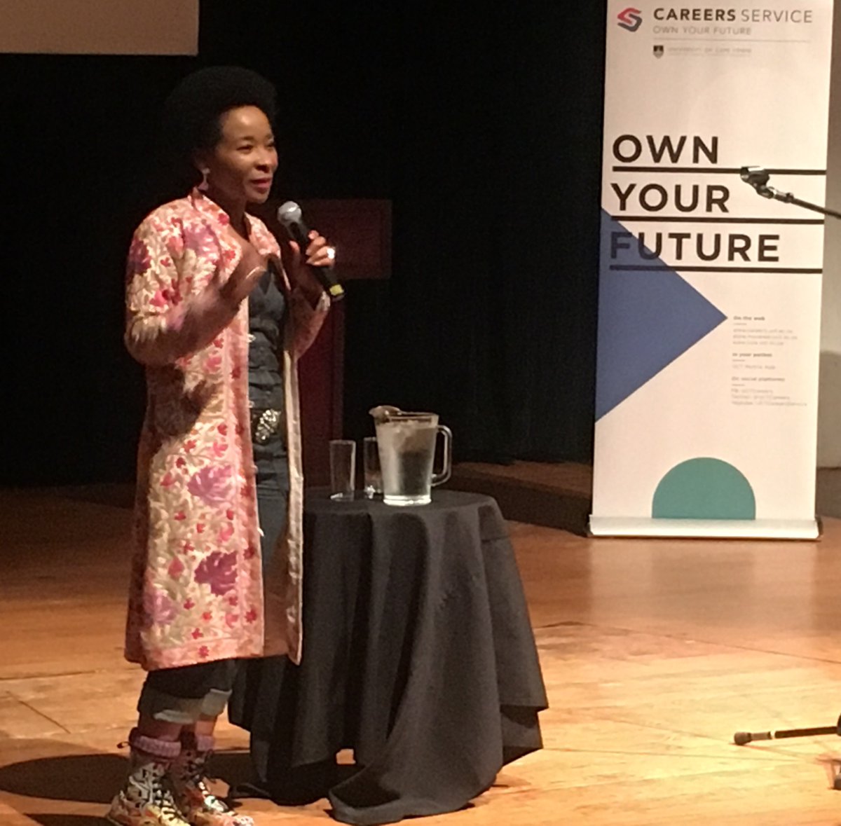 UCTCareers's tweet photo. @UCT_news PG audience with the witty,on point interactive talk with @FabAcademic - team effort from @UCTpostgrads @UCT_Research @UCTCareers https://t.co/zxTiVNPqIq