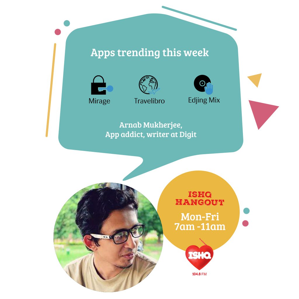 IshqTakOfficial's tweet photo. This week's #IshqHangout gems feature #RajatKapoor, @ArkoPravo19, Medha & Sujal, founders of #Embarq & the app roundup from @MukhoRnab! https://t.co/jCMWh7NHbq
