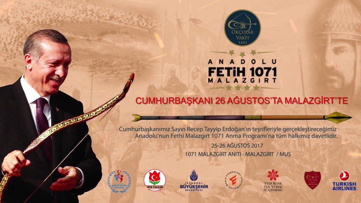 Anadolu, başka yerlere benzemez. Toprağında bereket vardır, medeniyet vardır, şehadet vardır...

#MalazgirtZaferi'nin yıl dönümü kutlu olsun