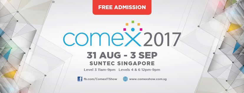 Cheepeersg's tweet photo. COMEX 2017 will be happening this coming 31st August to 3rd September 2017 at Suntec City Level 3, 11am to 9pm Level 4 &amp; 6, 12pm to 9pm. https://t.co/95WMZQONHa