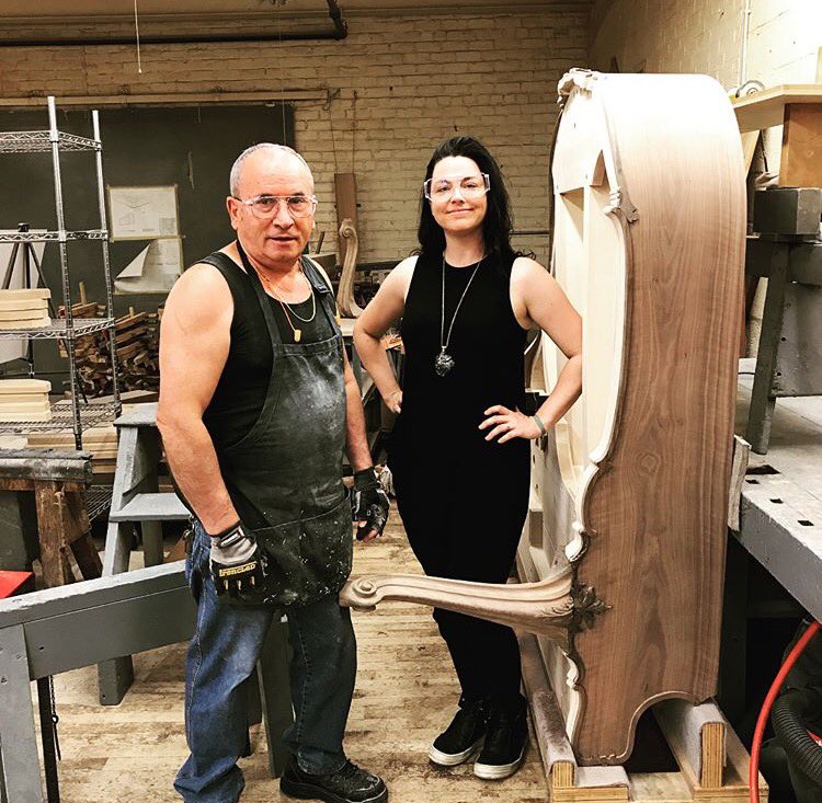 SteinwayAndSons's tweet image. We were delighted to have @AmyLeeEV visit our NY factory to see the #Steinway piano she'll be taking on tour @evanescence.