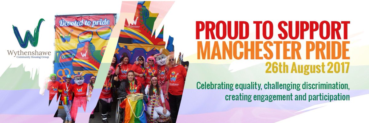 Proud to be part of  #ManchesterPride2017 celebrating equality, challenging discrimination. Have a wonderful day!!