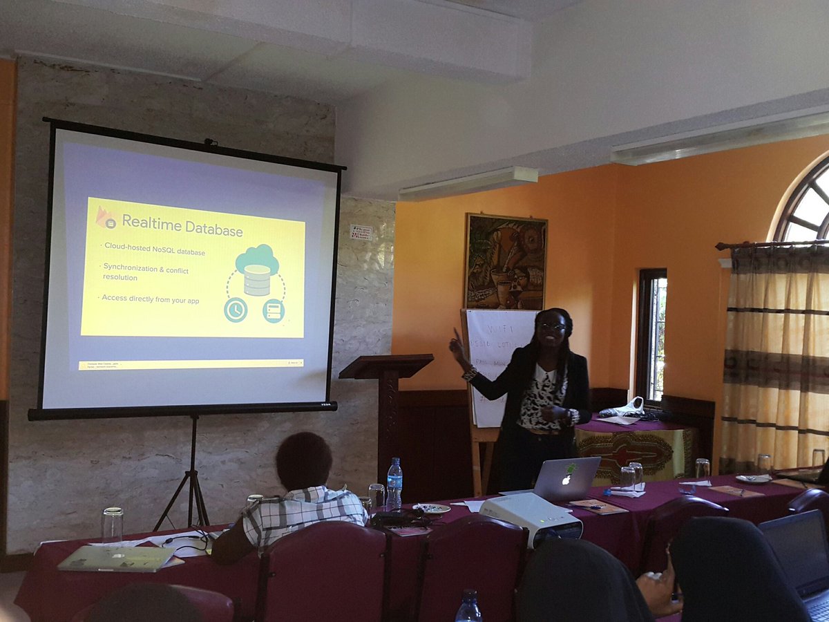 MombasaTech's tweet photo. How realtime Database works when using firebase in app development #mombasatech #gdgmombasa #gdgdevfestmombasa #gdgdevfest2017 https://t.co/M2ENc5Es0O