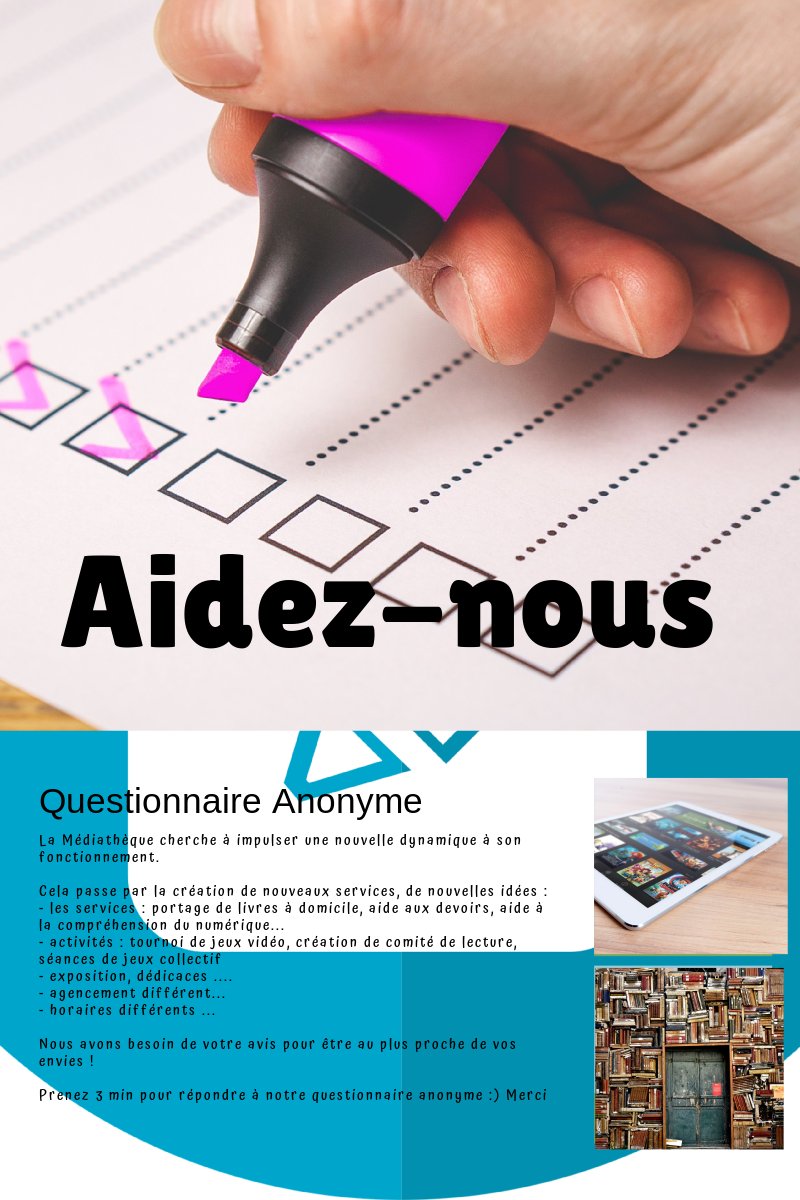 Mediabiesles's tweet photo. https://t.co/GfvWseOsit :) Prenez 3 min pour répondre à notre questionnaire #changement #innovations 
https://t.co/dzqKyDB9cn https://t.co/WvuF234VS6