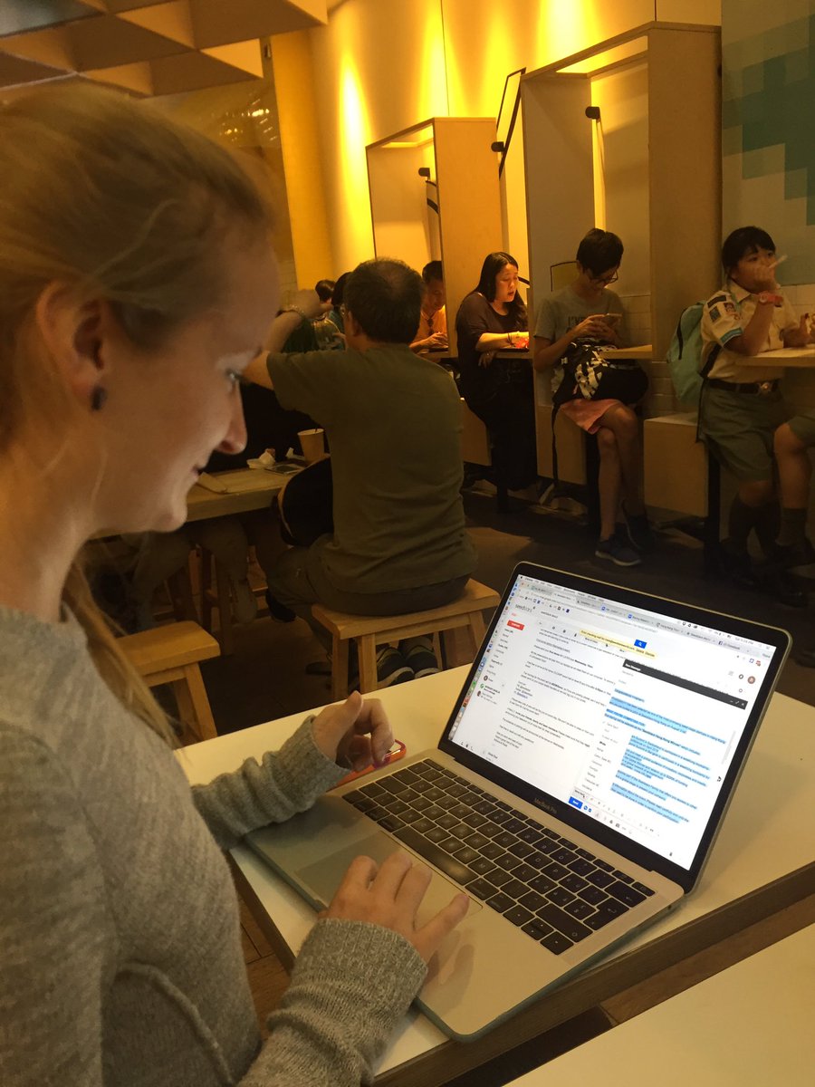 adrianacollini's tweet photo. sending out the acceptance mails for #SSWHK right now! #hongkong #seedstars #wearejustinmcdonaldsforthewifi https://t.co/qYv6puZQ5X