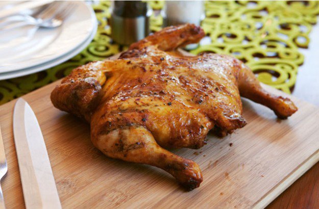 We have spatchcock chickens ready, plain or marinaded available today! #chicken #spatchcock #butcher #wolverhampton #familybutchers