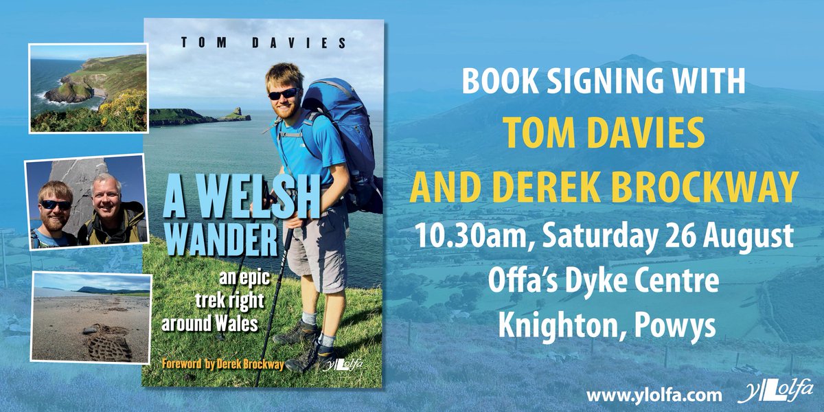 DerekTheWeather's tweet photo. Great to be back in Knighton. Book signing with Tom Davies @offasdykecentre @YLolfa 1030am. And fab weather for the Carnival @knightonsc 🔆🔆 https://t.co/J7vaYCPhMe