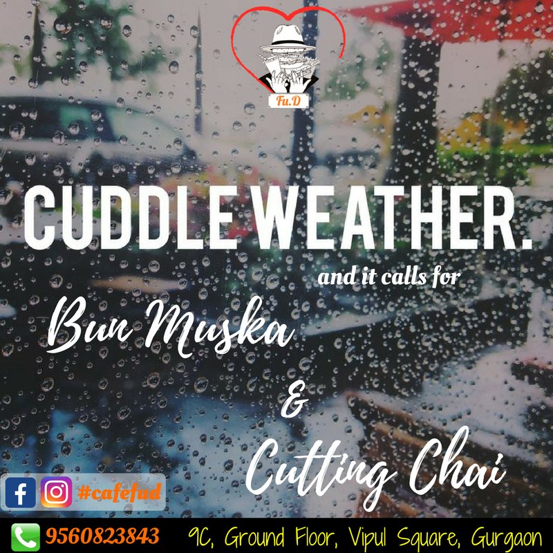 CafeFuD's tweet image. Weekend Scenes Sorted!!
In this romantic weather, all you need is cafe Fu.D 
#cafefud #romanticweather #cuddle #cuddleweather #bunmuskachai