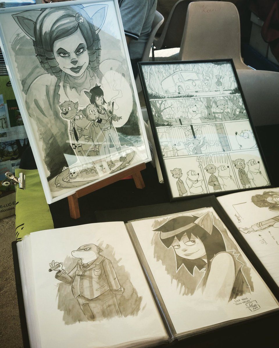 ThibaultMarthi's tweet photo. Tout le #weekend sur le #festival #bd de #solliesville en mode #dedicace #leonmallet aux côtés de @KonradWebship :) @BandeDessineeFR #Enjoy https://t.co/PviPhJTSxx