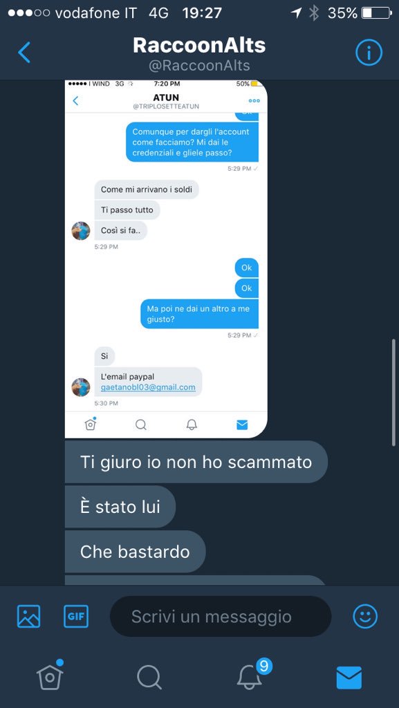fireastgod's tweet photo. Per chi non lo avesse capito @TRIPLOSETTEATUN Scamma https://t.co/LTQsX6KHkM