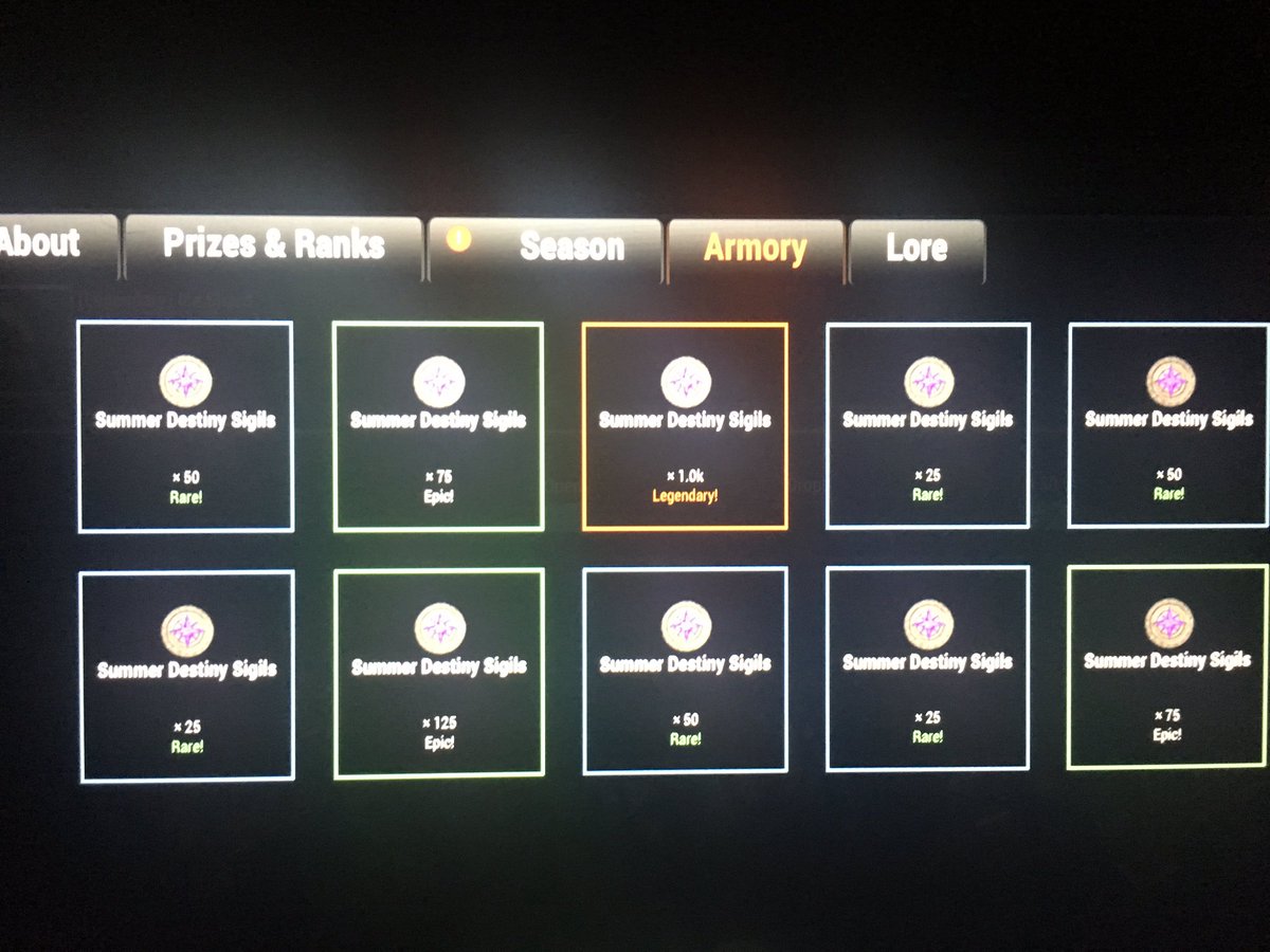 iStefaWD's tweet photo. My drops using the sigils chests were pretty lucky 🍀 how lucky/unlucky were you? 😎 https://t.co/xLJ2M7LiGO