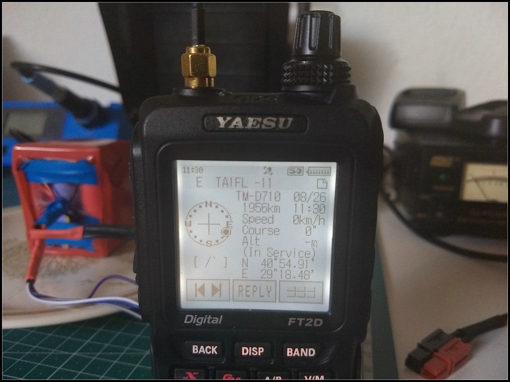 DK9JC's tweet photo. Did some #APRS via #ISS: Nice to see #TA1FL who is 2.000km away... #Yaesu #FT2DE #ARISS https://t.co/F2yoq4jgQs
