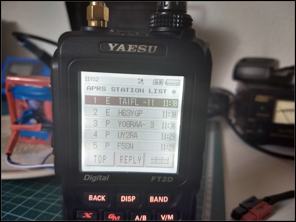 DK9JC's tweet photo. Did some #APRS via #ISS: Nice to see #TA1FL who is 2.000km away... #Yaesu #FT2DE #ARISS https://t.co/F2yoq4jgQs