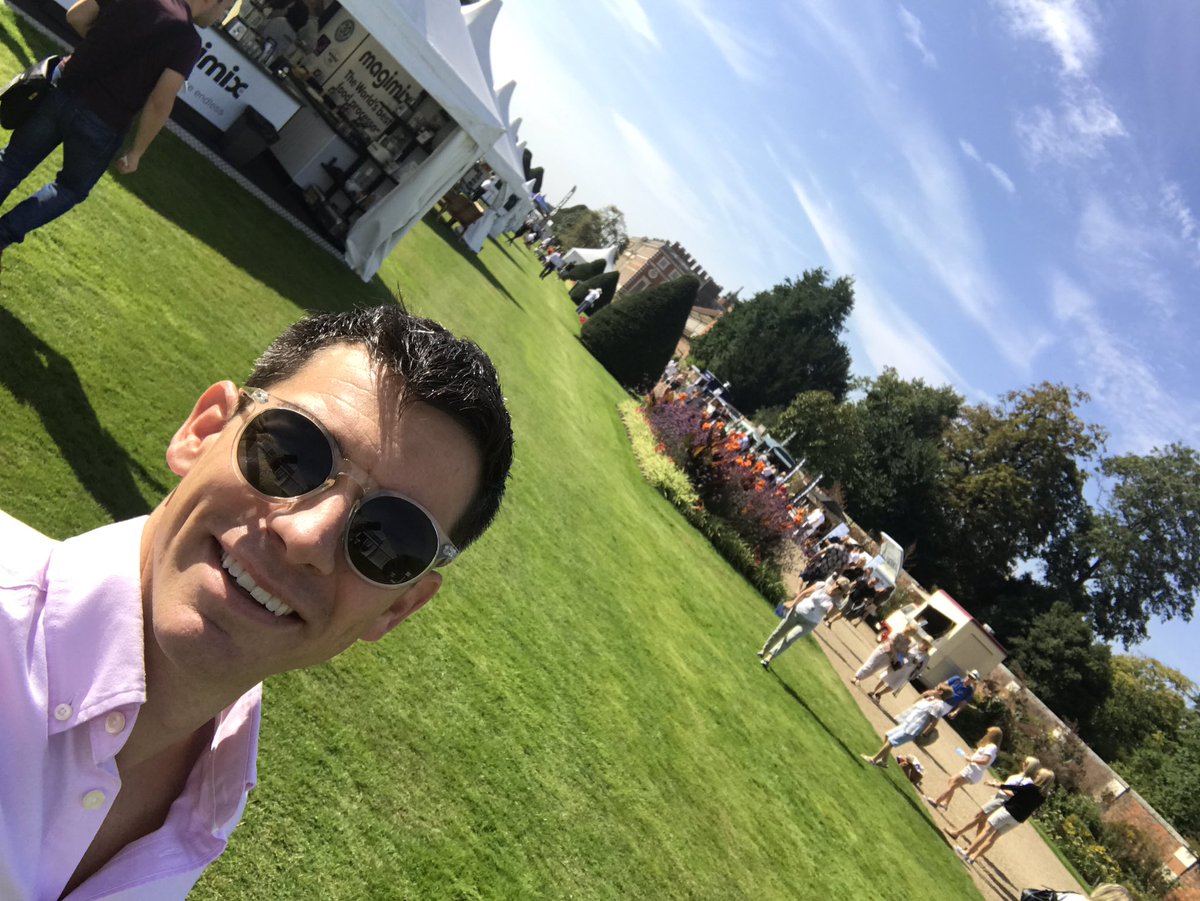 marcusbeanchef's tweet photo. The shows open @BBCGoodFoodShow Hampton Court I'm hosting the #FeastKitchen every day. Today @michelrouxjr & Emily Roux in the kitchen ππ» https://t.co/wpAfHqGeGe
