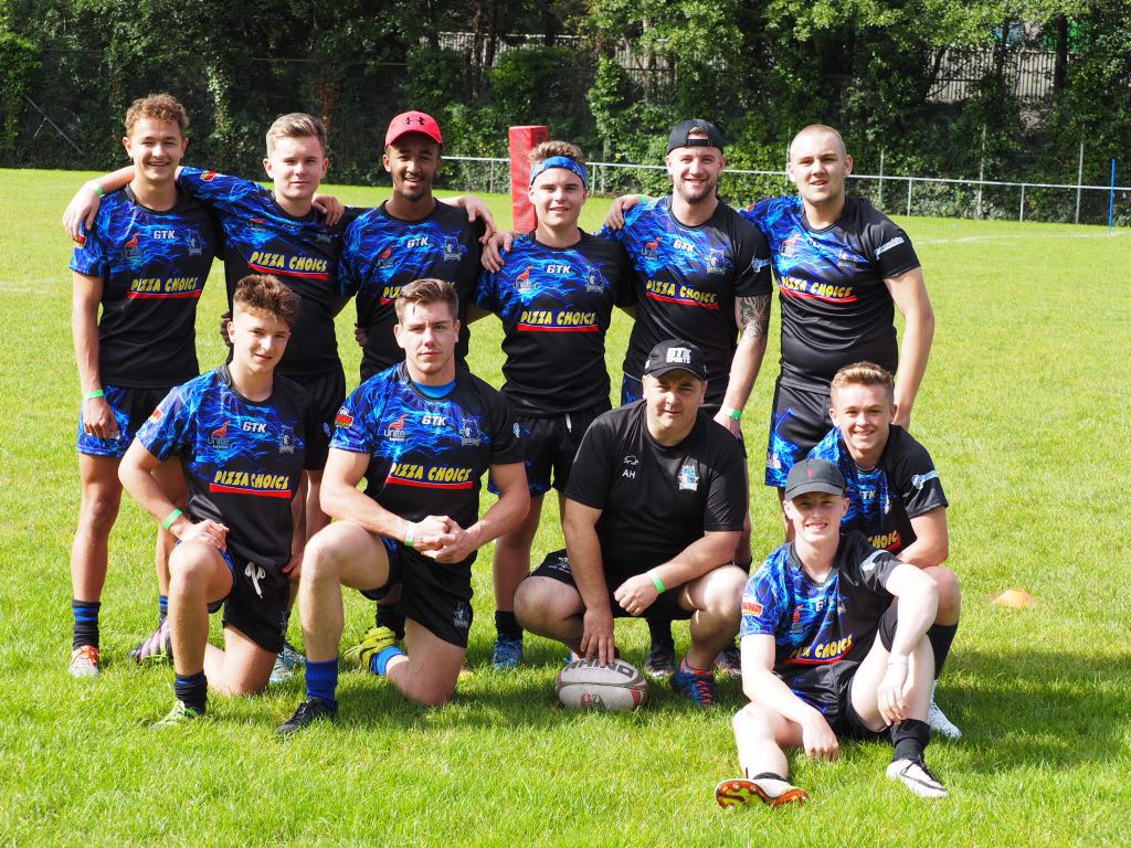 The dragons sevens touch squad. Spreading the rugby league love. @WalesRugbyL