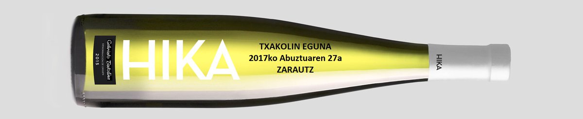 Este domingo 27 de Agosto se celebra el "Día del Txakoli" en Zarautz. Ven y prueba nuestro Hika Txakolina!!