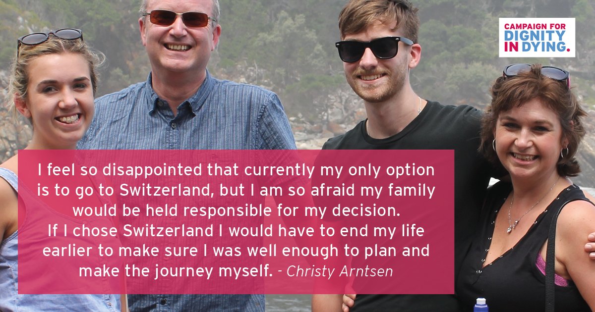 dignityindying's tweet photo. Dying people are being forced to travel abroad for a comfortable death. 
They are making this journey sooner than they would choose. https://t.co/AYZk9FHzC1
