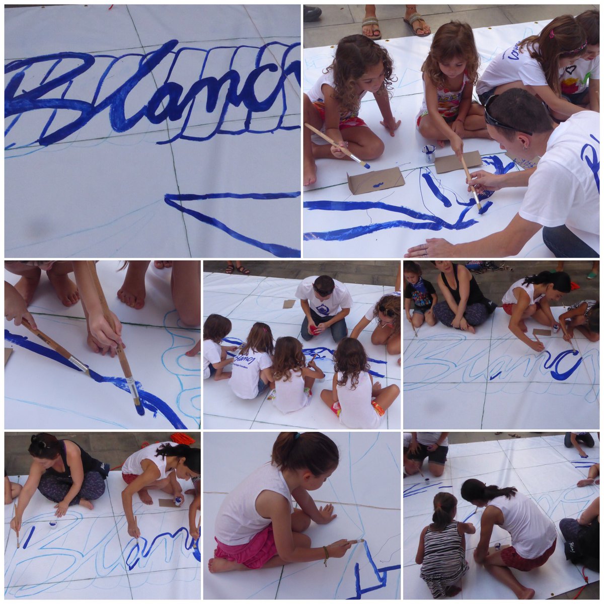 Blancsiblaus's tweet photo. @granollers @GRN_cultura @CollaDelsBlancs Pla #Blancat activitat i mural agafant color.
#fmbib #Granollers #VallèsOriental https://t.co/rOp5GYVH39