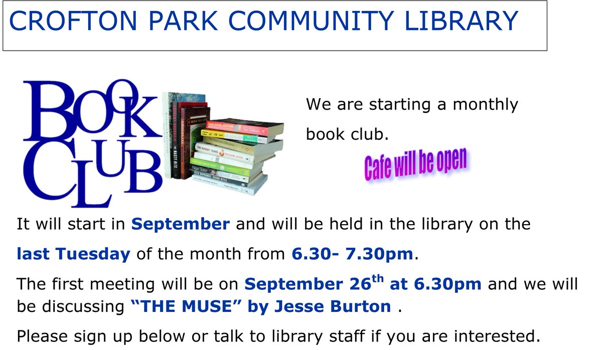 Grove Park Library tweet media