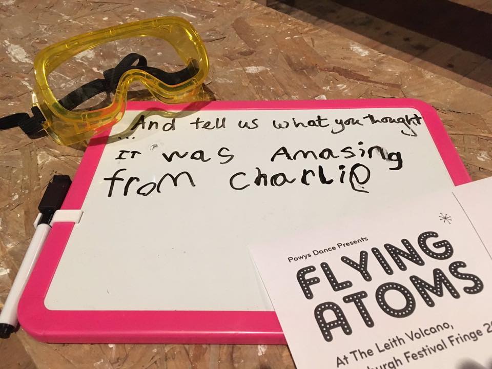 VolcanoUK's tweet photo. Just one more chance for small professors and their folks to catch #FlyingAtoms at #LeithVolcano. 2pm today! #Family #edfringe #Leith https://t.co/b8MoC7jRvs