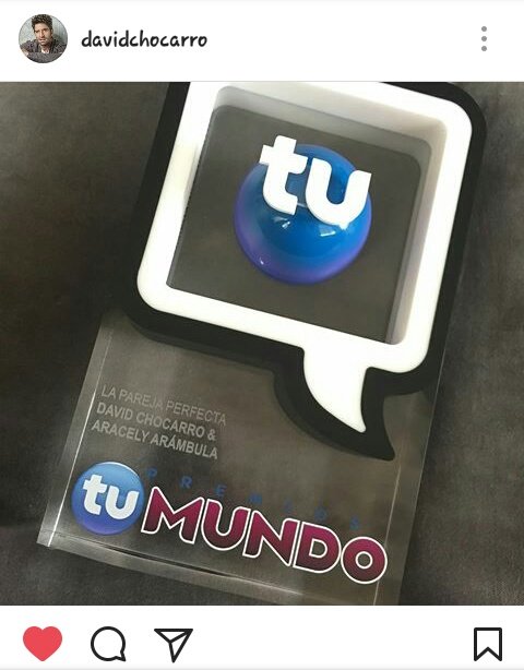 NatyTalleres's tweet photo. En #Instagram @DavidChocarro inició una #Subasta de su #PremiosTuMundo para ayudar a #CaminandoPorOmar sólo x 48 hs. Ya viste!? https://t.co/jpjJDjcJd9