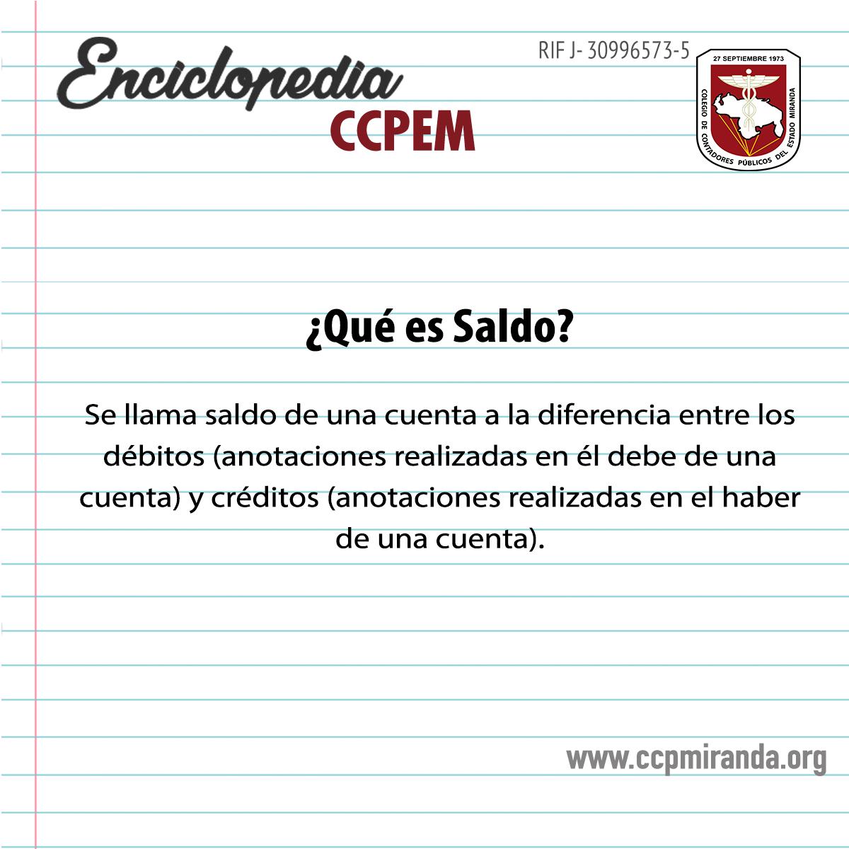 ccpmiranda's tweet photo. ¿Qué es Saldo? #terminoscontables
#contadorespublicos #estadomiranda #ccpmiranda https://t.co/UuKtxNwfeW