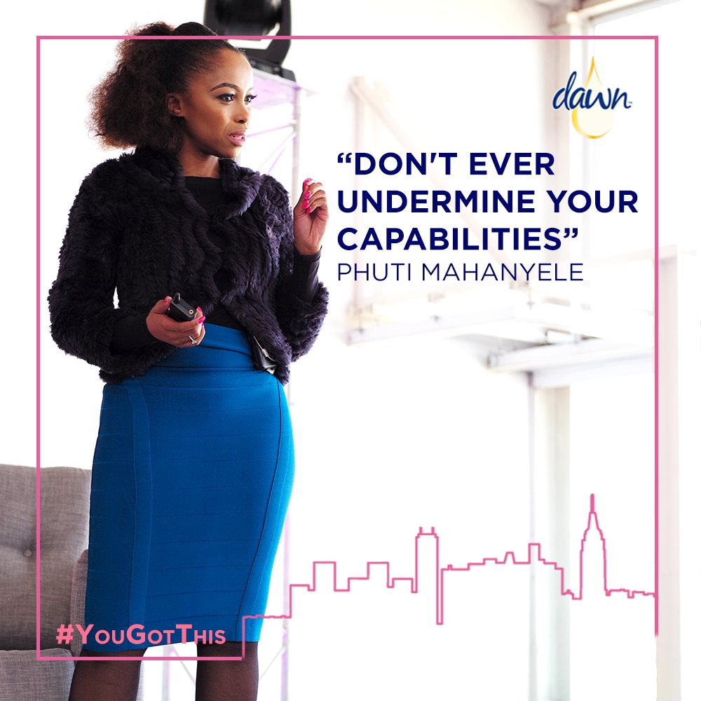 DawnBeauty_ZA's tweet image. @PhutiMahanyele shares the dangers of undermining yourself on the road to entrepreneurship. #YouGotThis