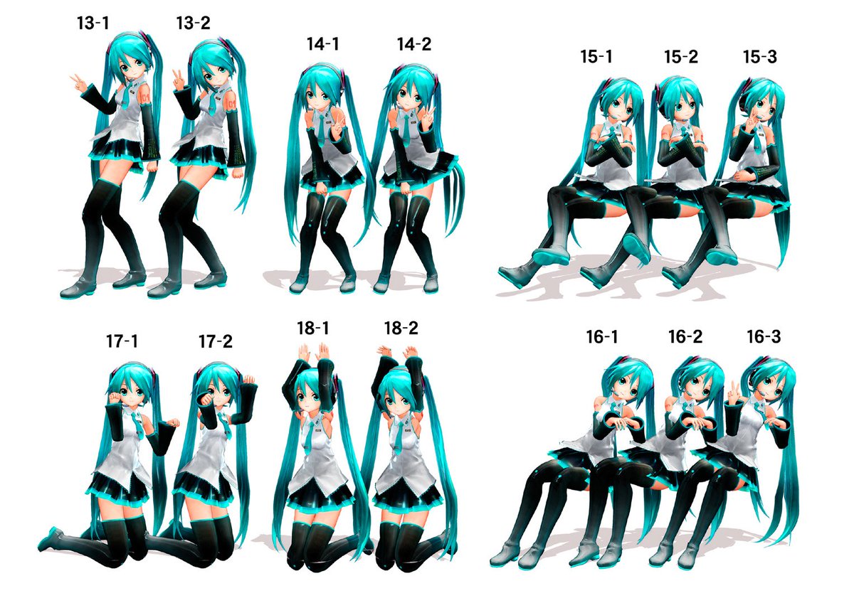 Keitel様 女の子の撮影ポーズ集 ３ 一覧図 Twitter