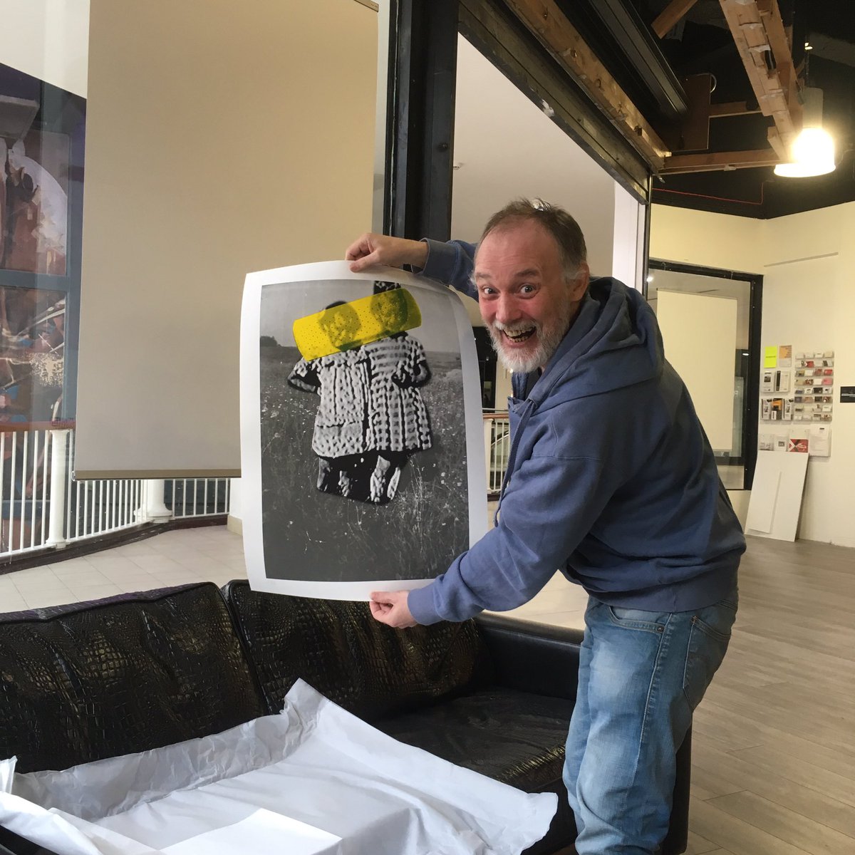 JasonSimpsonArt's tweet photo. Best BiRtHdAY Ever! #Screenprint by @MotifPrints @GretaBalciunait &amp; @eglesaka from @jealous_gallery Can't wait to get framed #Screenprinting https://t.co/Jifn8W2PuU