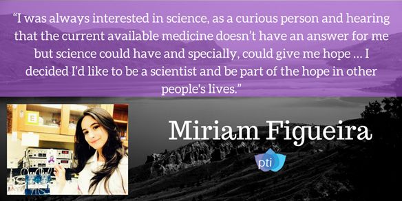 PTI_Biotech's tweet photo. Miriam Figueira sits down with PTIโฆ #PTInspiration https://t.co/7ARnwJnLsb https://t.co/MVF6pQCro8
