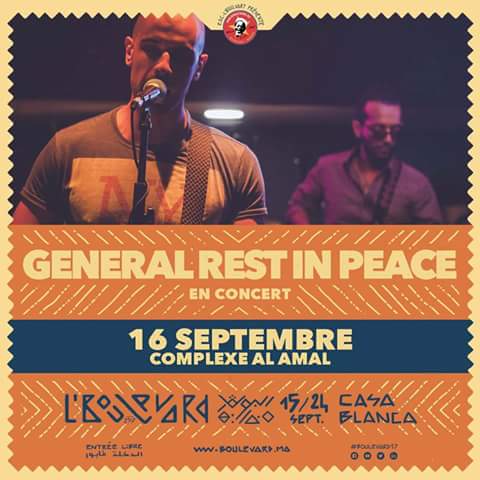 lboulvart's tweet photo. General Rest In Peace seront en concert le 16 septembre au Complexe Al Amal #Boulevard17 https://t.co/4q3dr3ICbe