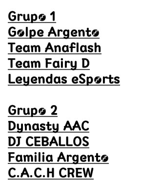 LigaEsbirro's tweet photo. Presentamos al 1 y 2 equipo esos son los primeros 2. De cada grupo pasan dos equipos https://t.co/WhUrdUFTWA