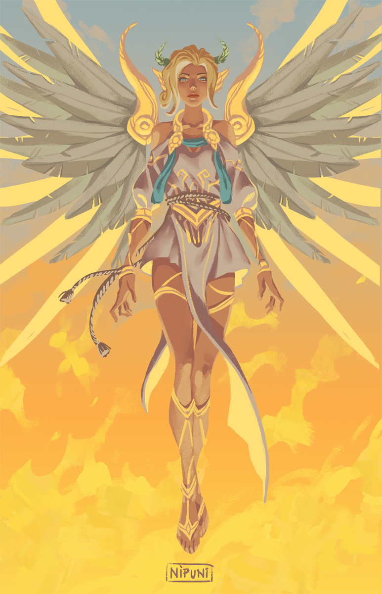 NipuniDraws's tweet photo. Repent #overwatch #mercy @PlayOverwatch 💕 https://t.co/Uk42bmTqZA