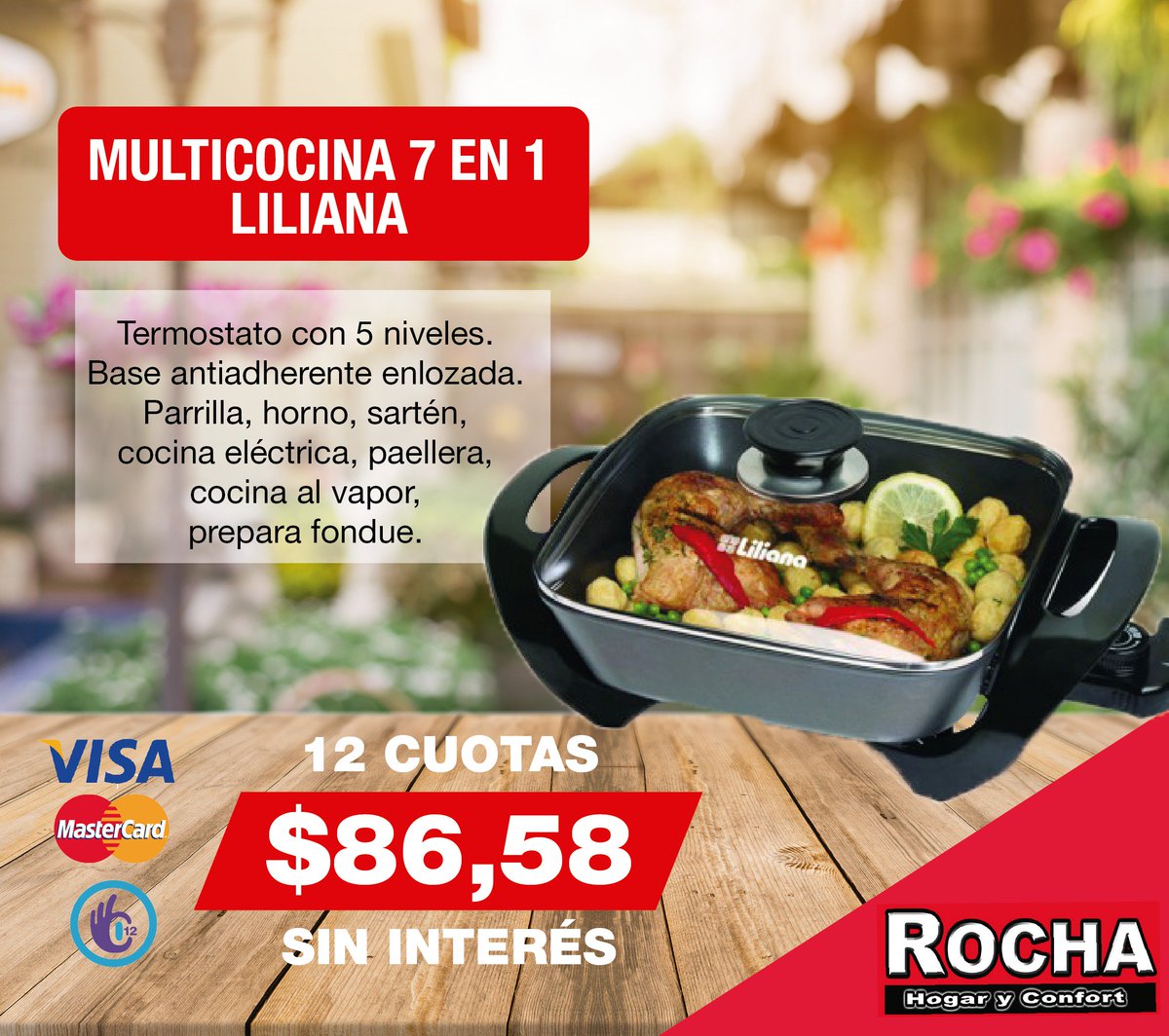 RochaHogar's tweet photo. Ideal para preparar salsas, guisos, verduras o carnes hervidas, freir....lo que quieras!!
Encontrá la #multicocina #liliana en #RochaHogar😉 https://t.co/E8TVsjVPlA