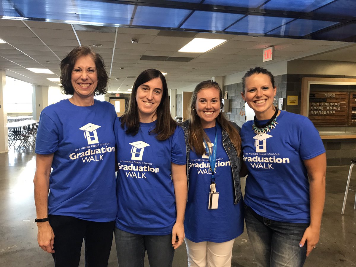 MissBankson's tweet photo. What a productive morning motivating and supporting students to finish high school! Diplomas are valuable! #GradWalkDSM #LiveUnitedDSM https://t.co/2soFVSjydE