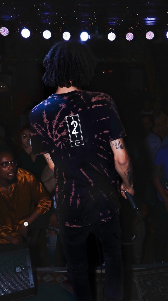2UPCo's tweet photo. @GetRightSour performing in Philadelphia,PA in the bleached Jersey tee. Photos by: @HumbleButHUNGRY https://t.co/yGAkSjgu7T