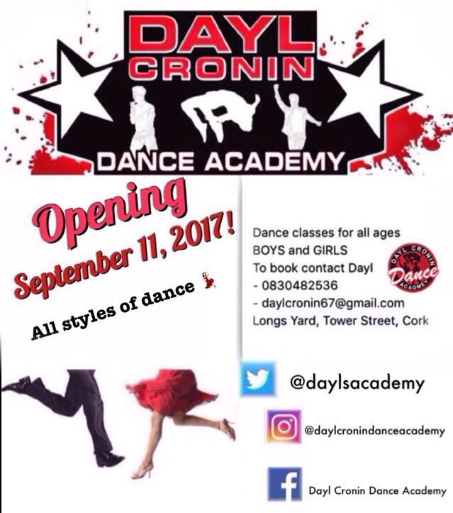 HomeTownBR's tweet photo. [DAYL]: Nosso dançarino tambem está abrindo uma academia de dança que sera inaugurada dia 11/09 na cidade de Cork - Irlanda https://t.co/HwRdYhx9zU