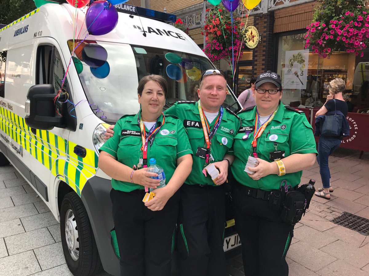 SJCLlanrumney's tweet photo. Our members supporting and working #PrideCaerdydd #myStJohn https://t.co/KEUEP6M3zZ
