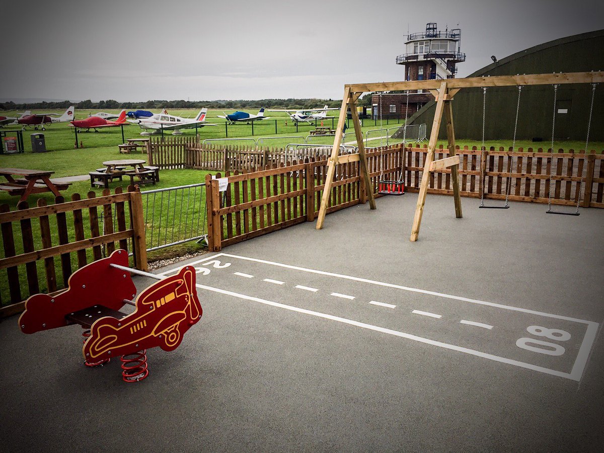 bartonaerodrome's tweet photo. Our much anticipated children’s play area is now open! Featuring swings and a custom Control Tower! Free to visit. https://t.co/3qCTfkykMz https://t.co/ML2AYcfchs