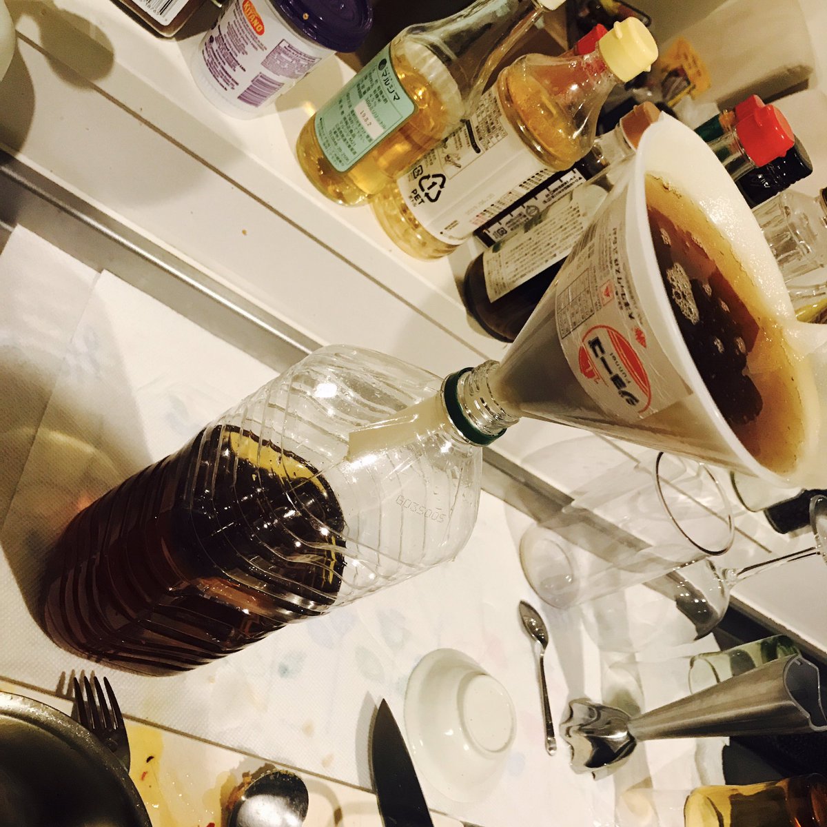 ラファエル 廃油は石鹸にしたり 油粕ってゆー米ぬかと油で作る肥料にすればゴミ箱に捨てる必要はないのです