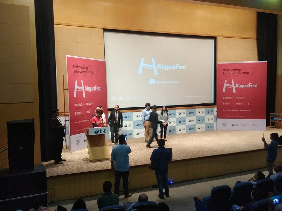 @swifthcm another winner <a href="/TheAugustFest/">The August Fest</a> 
#TheAugustFest
#ScaleupFestival 
#StartupIndia