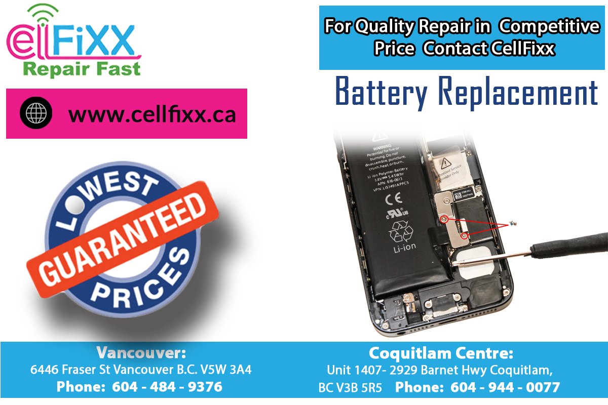 shah74's tweet photo. Week Battery will not annoy you anymore because  Cellfixx.ca is here to replace it.
Or
Call Us 604.484.9376
#CellFixx #Battery #Replacement https://t.co/6KvGYbjsdE