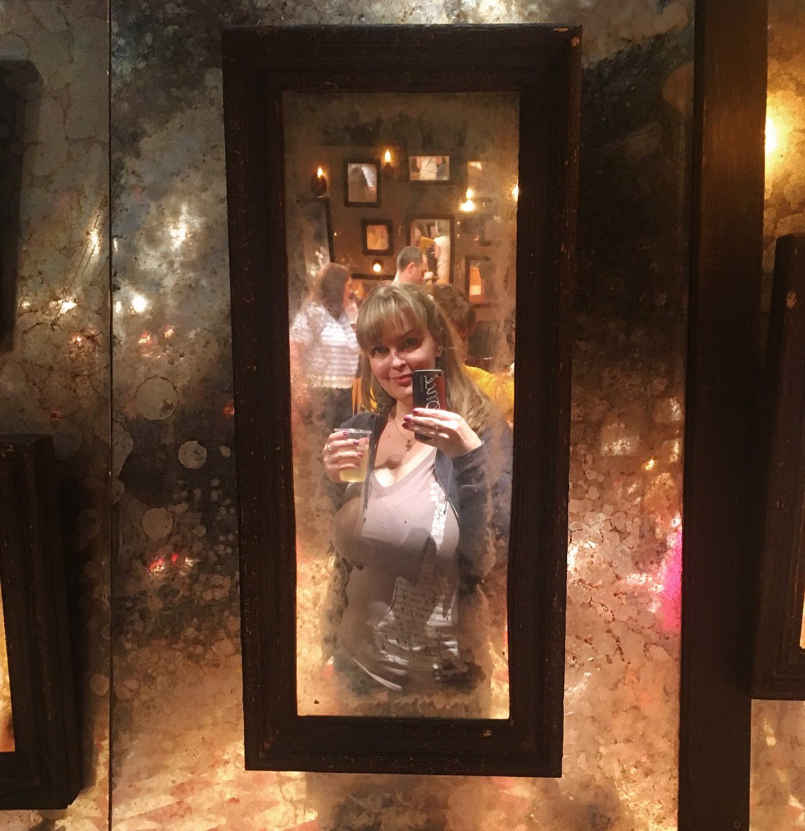 JustStasia's tweet image. After all this time? Always. 
Back to @OnceMusicalDub and to the best selfie mirror in the world.
Phone case is a gift from @vivalabeat  :)