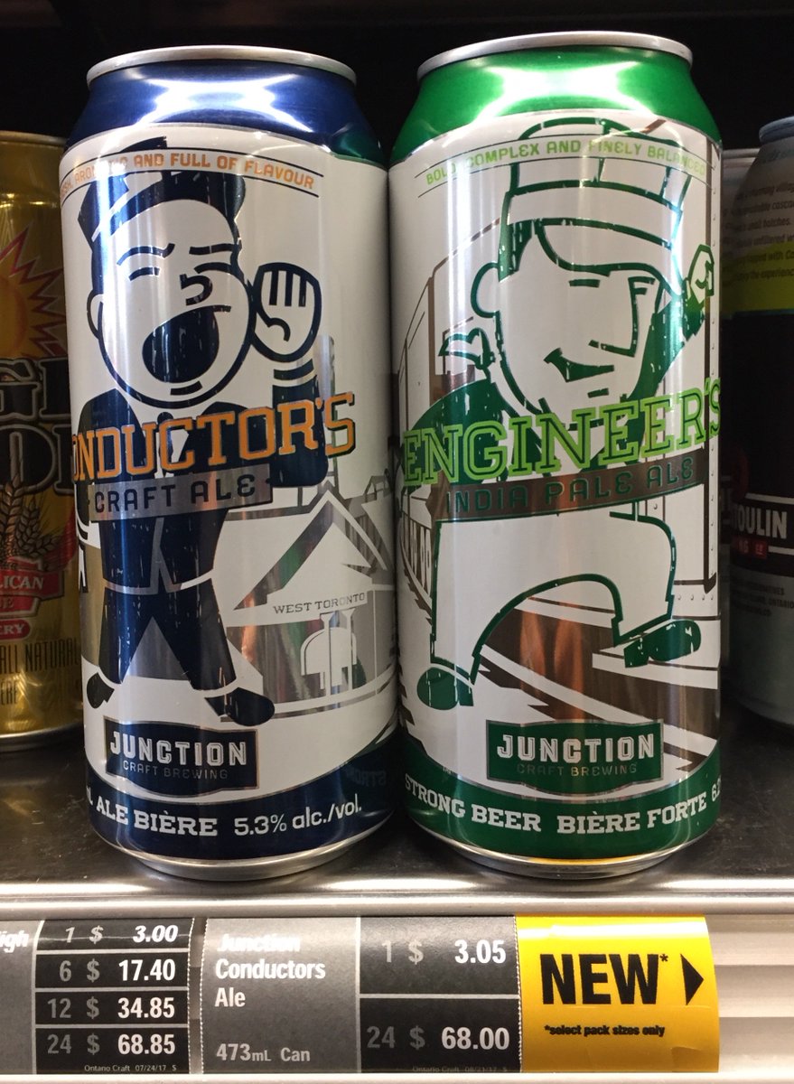 JUNCTION_CRAFT's tweet photo. #NewArrival All Aboard at 7 West Toronto @TheBeerStoreON #COLD Engineer's IPA 473 mL tallboys #Ready2Roll ππ»π #EngineersIPA ππ» https://t.co/ipnuyaP02b