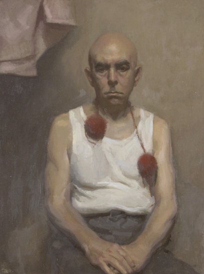 Ageing Clown | Oil on board. 2005. 16”x12”