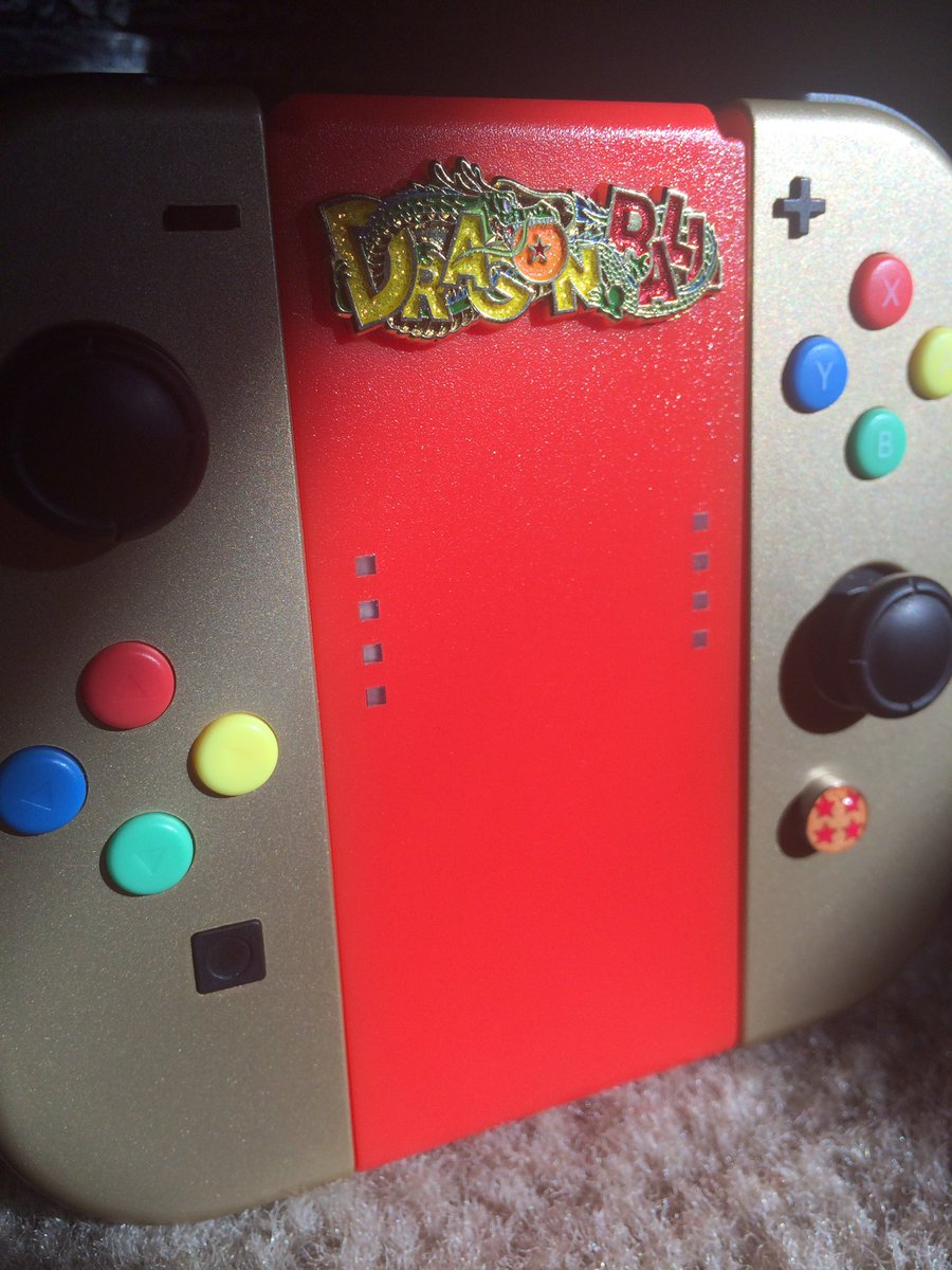 AragamiJo's tweet image. #customjoycon setup 100% complete 😬👍 working on my custom dock next.#DragonBallFighterZ #NintendoSwtich #DragonBallXenoverse2 #snes #joycon