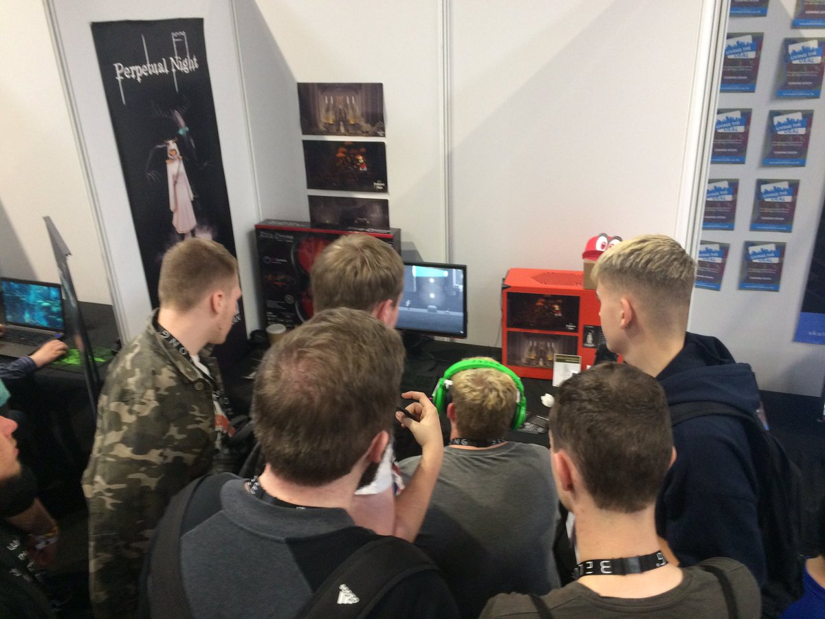 studio_genkan's tweet photo. Getting pretty busy in the Indie zone! #Insomnia61 https://t.co/HGLm2LlFcw