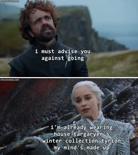 Jajajaa no hay vuelta atrás #GameOfThrones