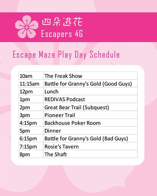 We're at <a href="/EscapeMaze/">Escape Maze</a> with the #REDivas! Looking forward to an A-MAZE-ING day!!
